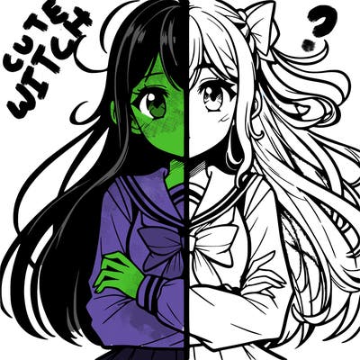 manga girl split
