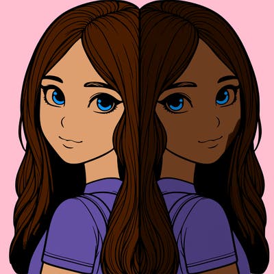 realistic girl split