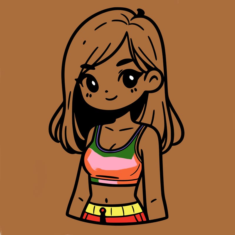 girl with crop top