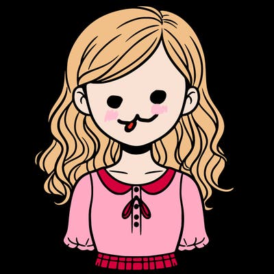 a girl without a face