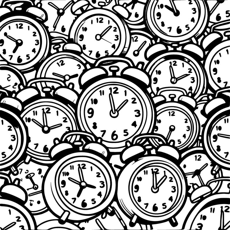 many clocks with the time 3:33