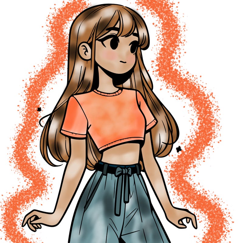 girl in a cute crop top