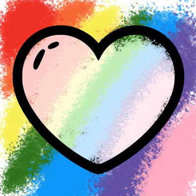 a blank heart