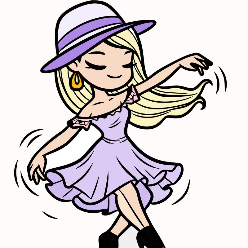 a girl who dances the salsa