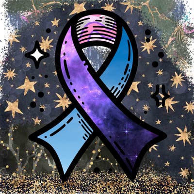 ribbon symbol of national breast cancer awareness month