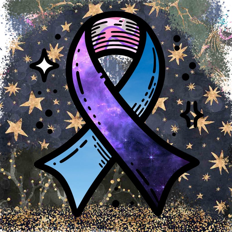 ribbon symbol of national breast cancer awareness month