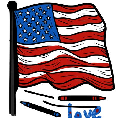 a united states flag