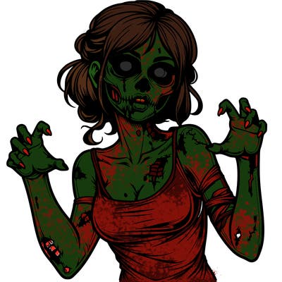 realistic zombie girl
