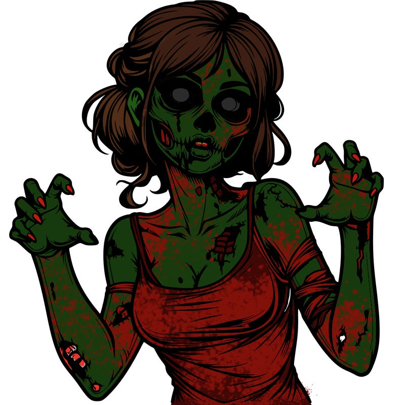 realistic zombie girl