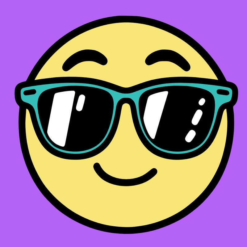 emoji with sunglasses