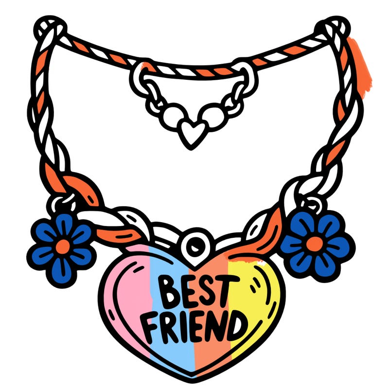 best friend necklace