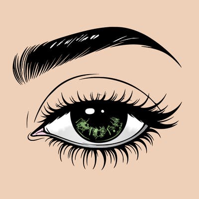 eye closed realistic