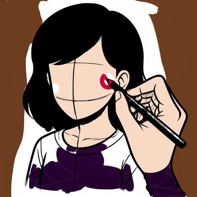 drawing a realistic person