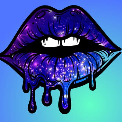 lips that look realistic and drip