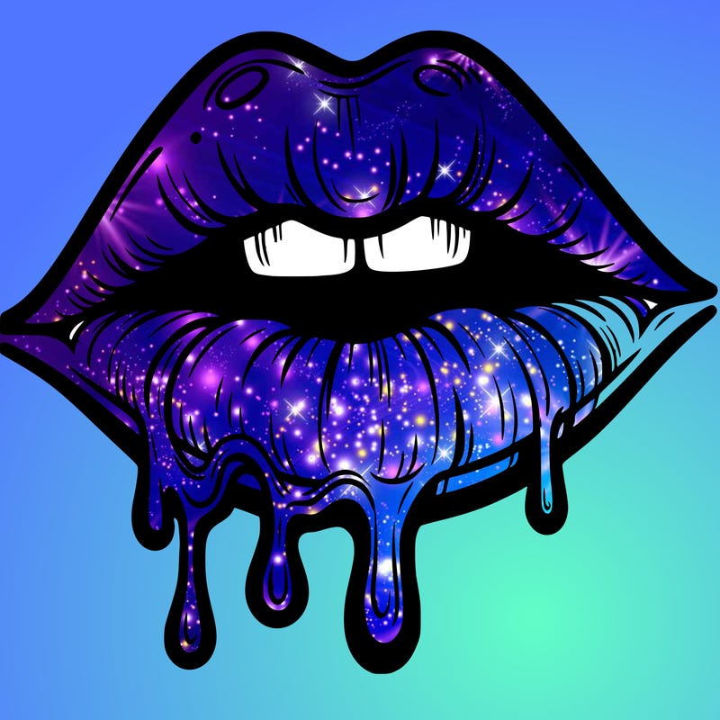 lips that look realistic and drip