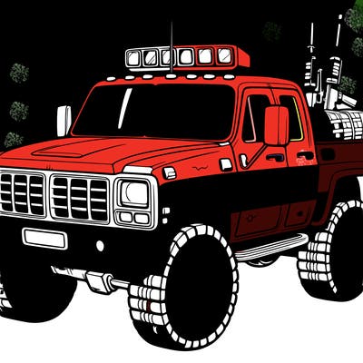 military pickup truck