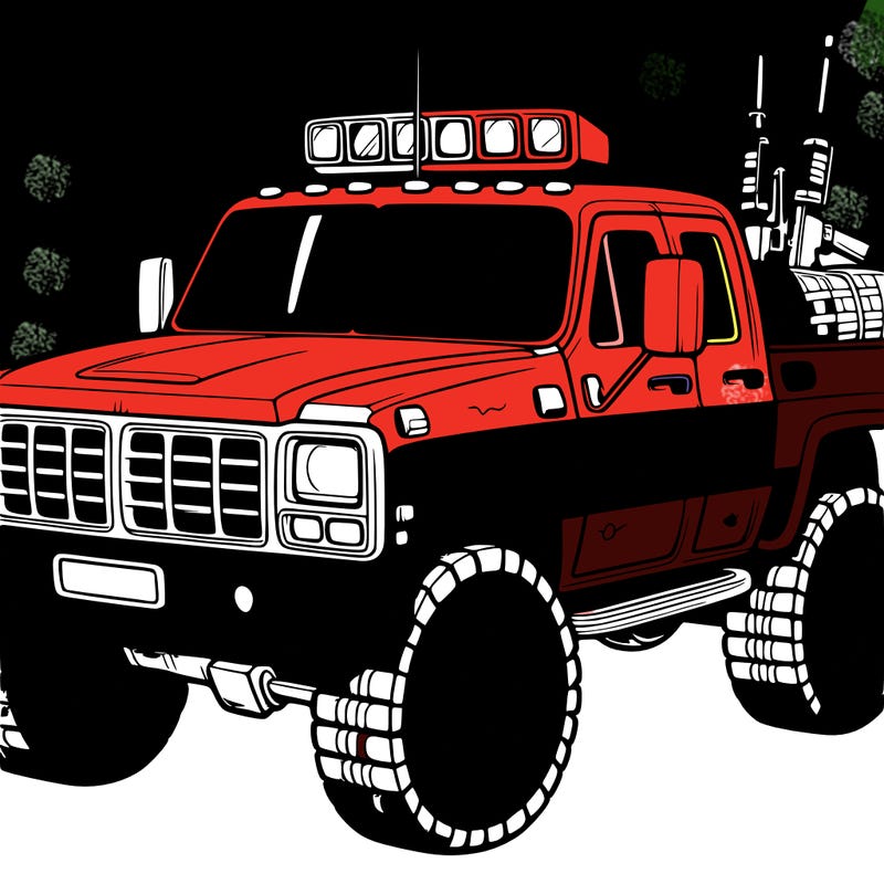 military pickup truck