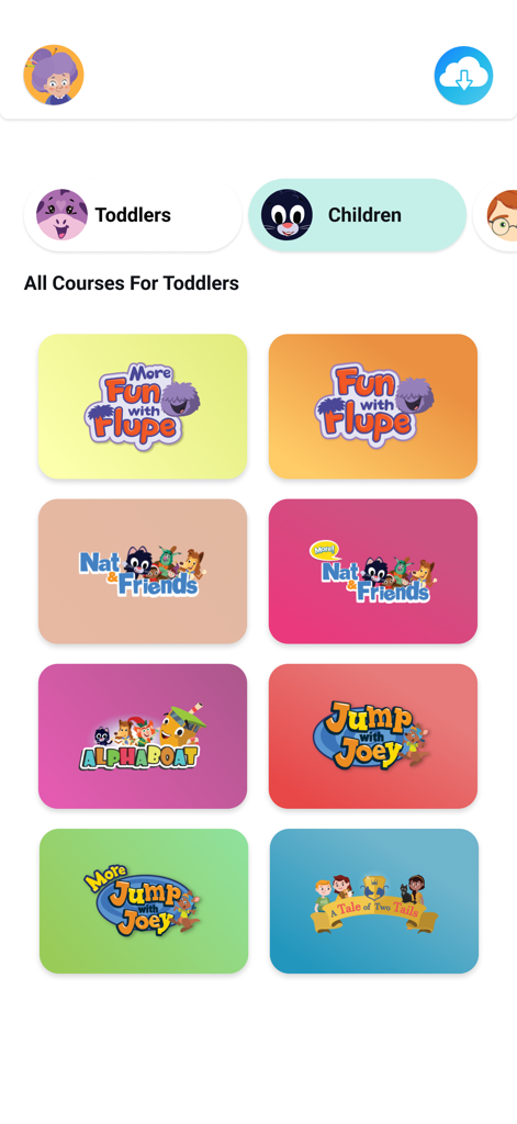 My HD Cards - A selection of Helen Doron English language courses for toddlers in the My HD Cards app