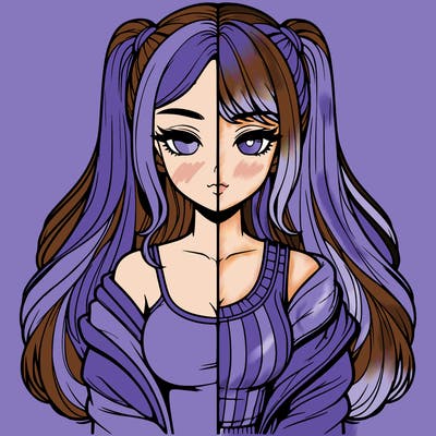 realistic girl split