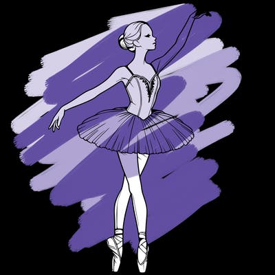 realistic ballerina