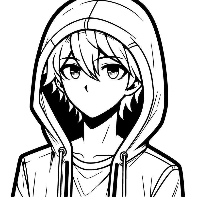 anime guy in a hoodie
