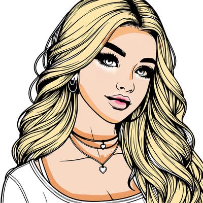 detailed realistic girl