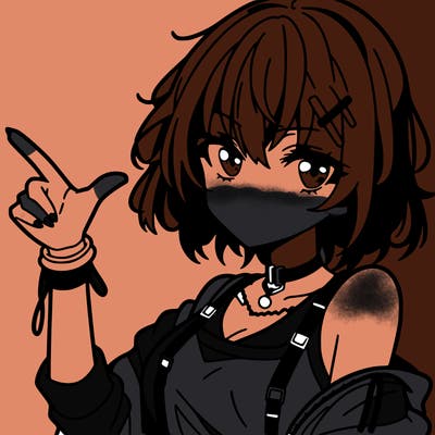 an anime girl who looks cool