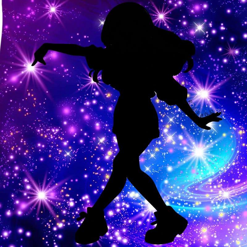 realistic girl danceing