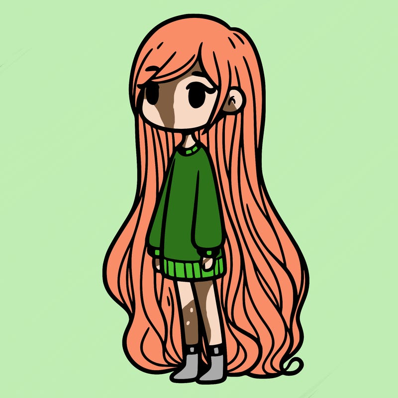 girl with long hair