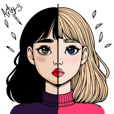 realistic girl split