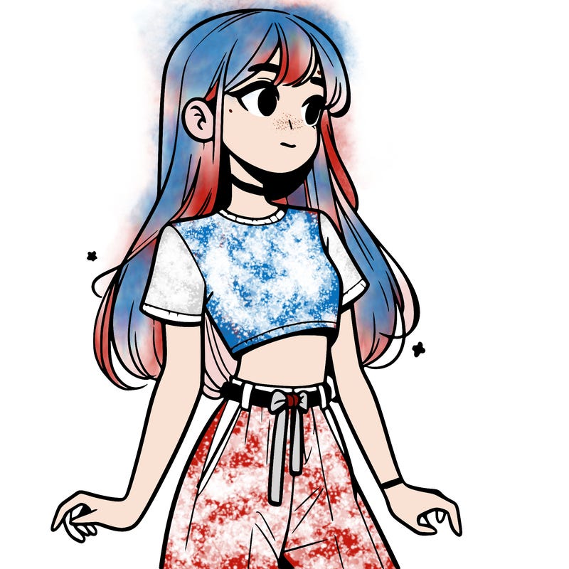 girl in a cute crop top