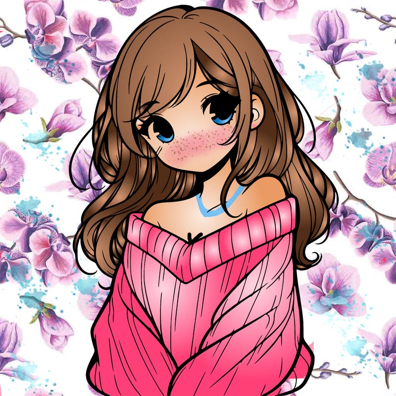 shy pretty girl wearing a sweater that is falling off one shoulder portrait