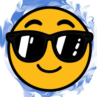 emoji with sunglasses