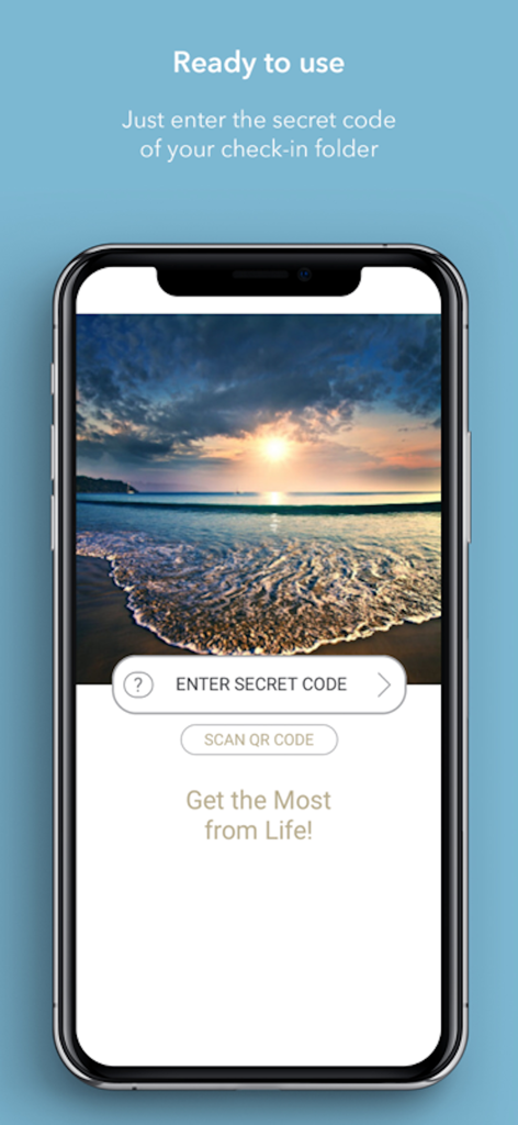 Exclusivi - Exclusivi app activation screen showing code entry and QR scan options for hotel guests