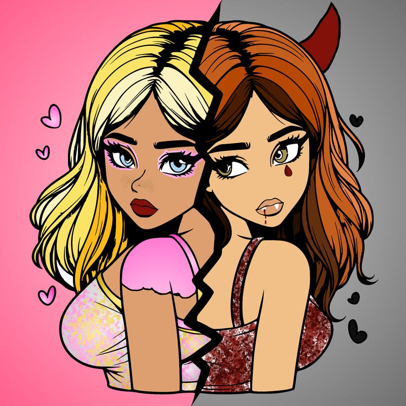 realistic girl split