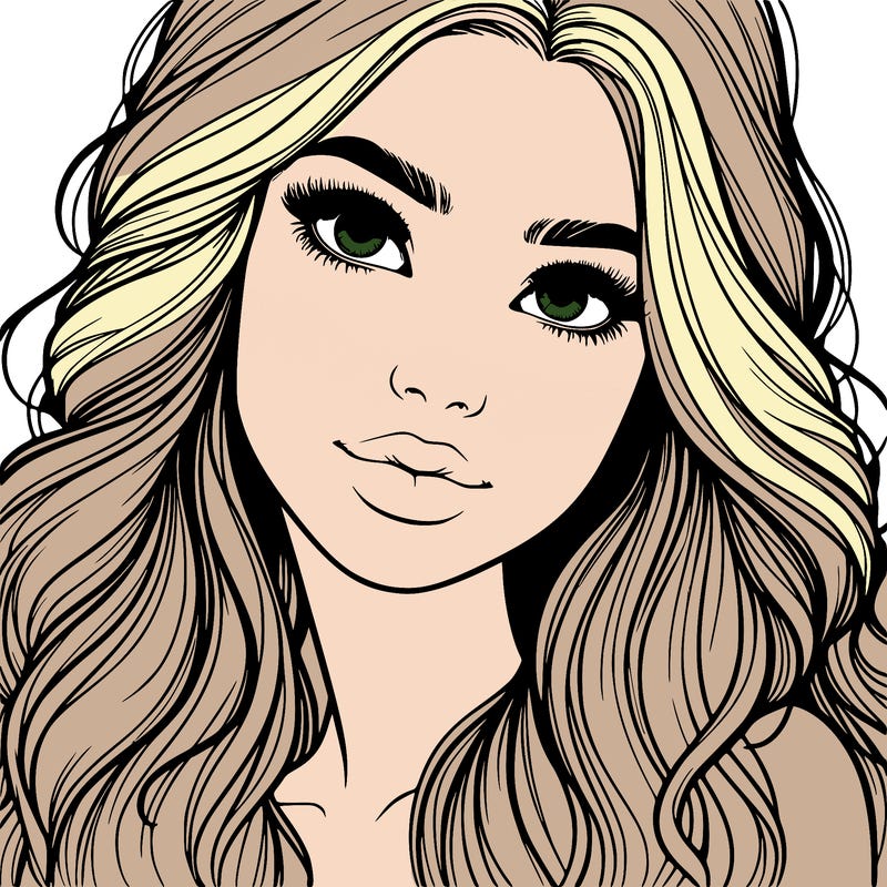 beautiful realistic girl