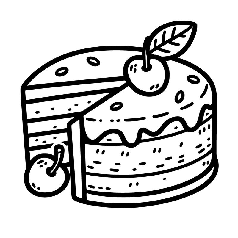 cake with slice cut out of it