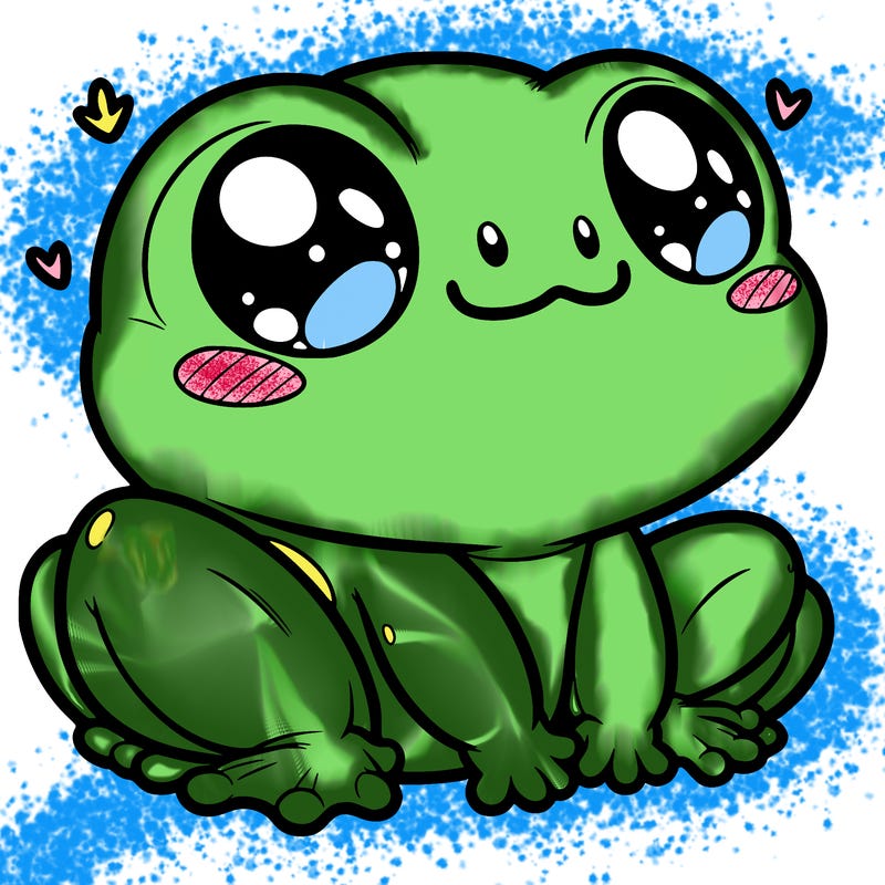 cute frog person realistic