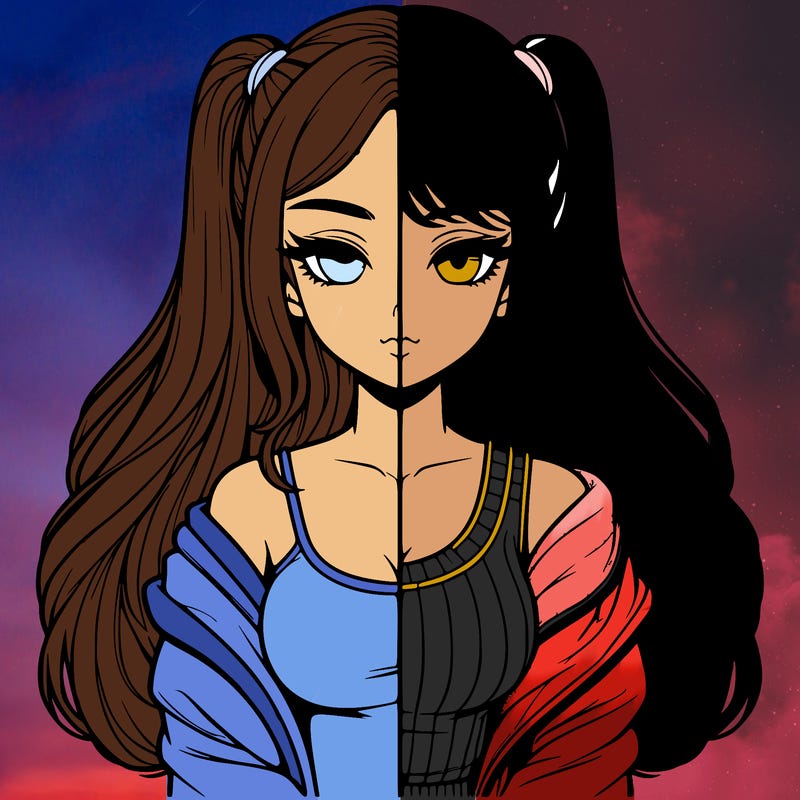 realistic girl split