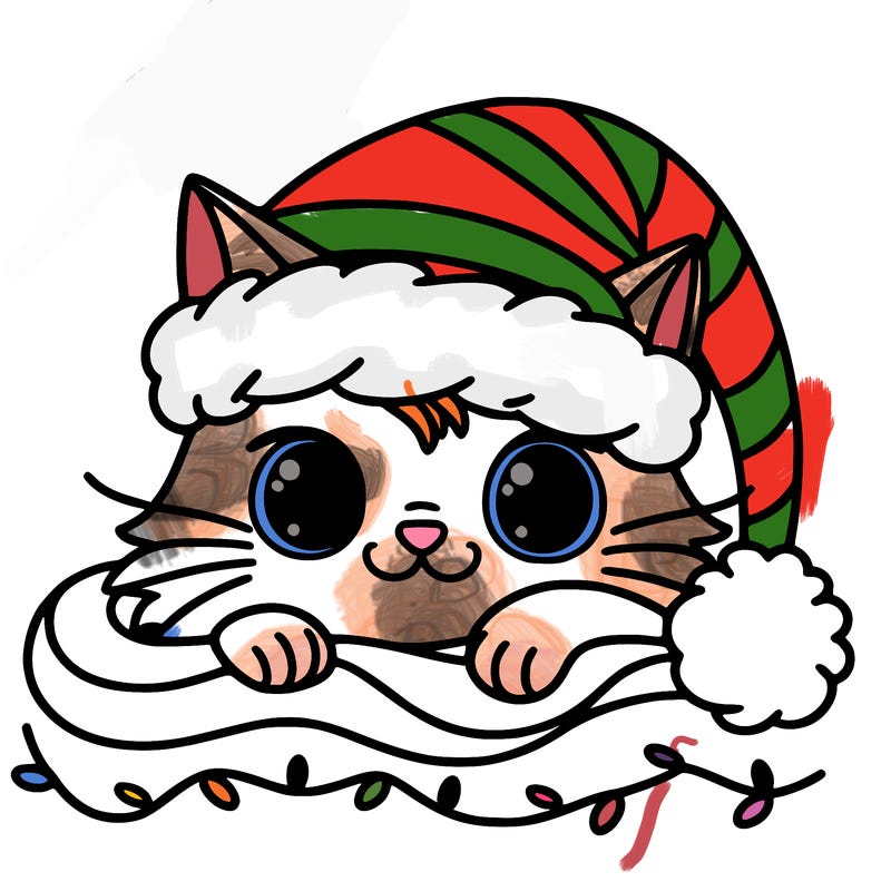 cat christmas