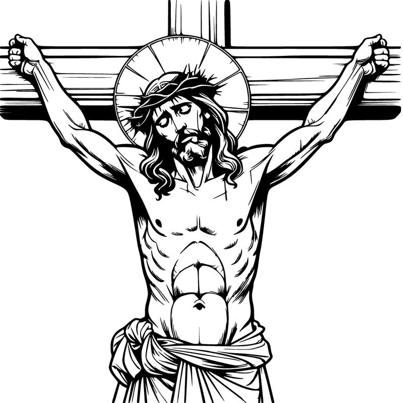 jesus on a cross realistic