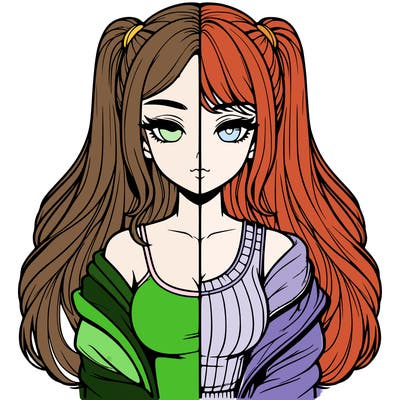 realistic girl split