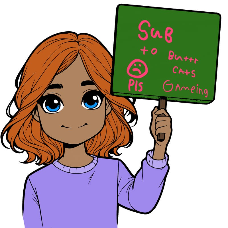 realistic girl holding up a sign