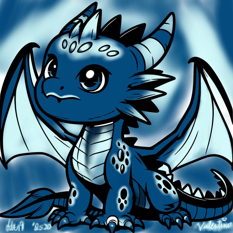 fierce baby night dragon