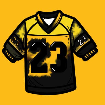 jersey with 23 on back