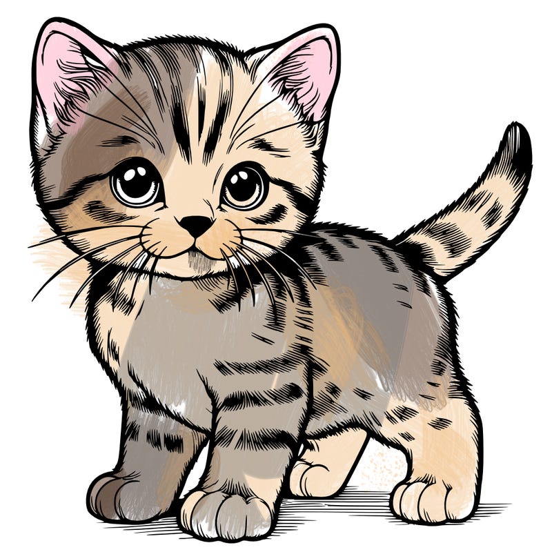 realistic kitten