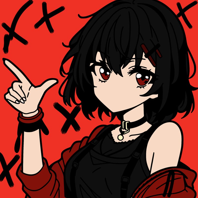 an anime girl who looks cool