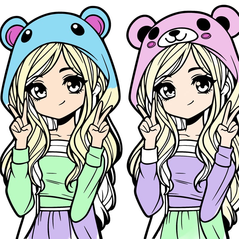 teen girl in animal costume