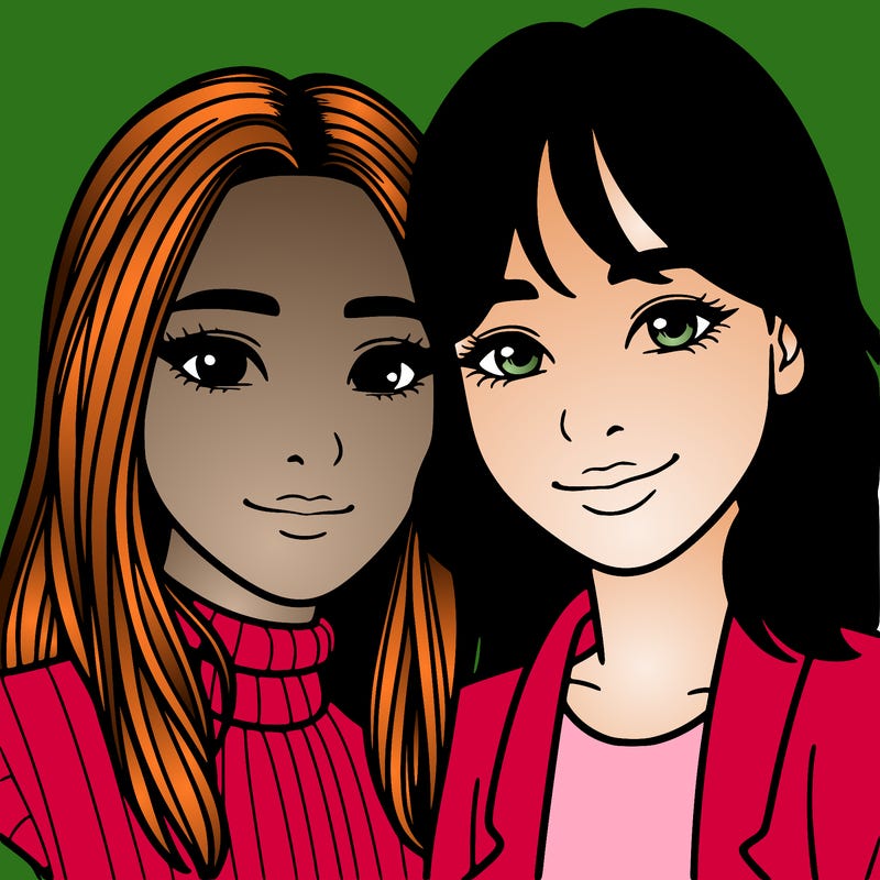 asian woman being in a couple with a latina woman realistic