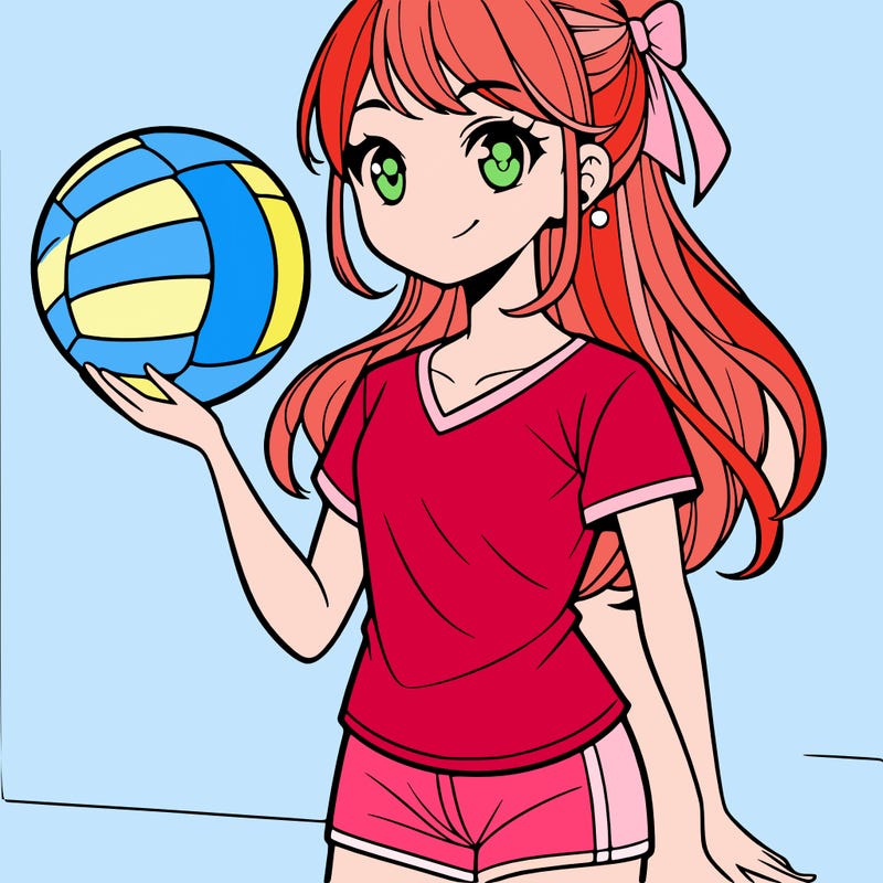 girl volleyball